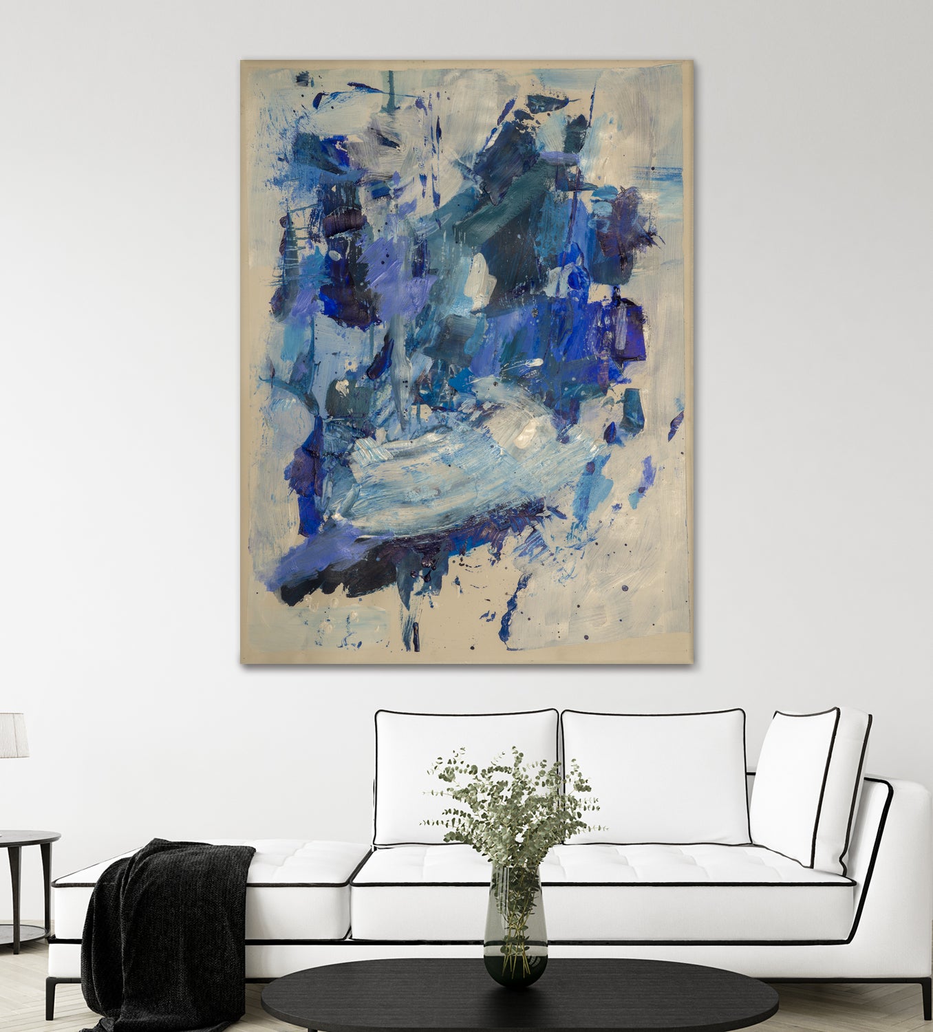 Breathe in the Ocean by Janet London on GIANT ART - blue abstract