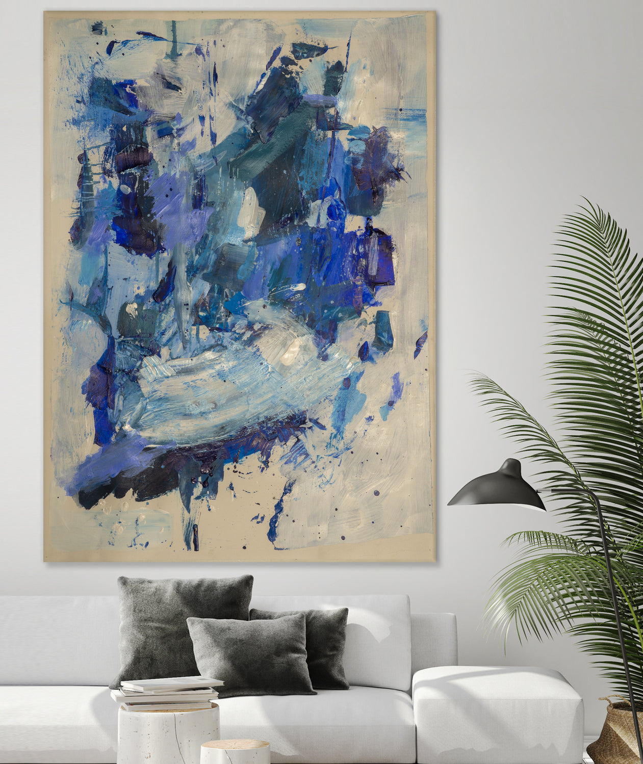 Breathe in the Ocean by Janet London on GIANT ART - blue abstract