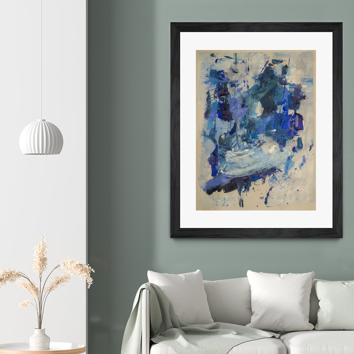 Breathe in the Ocean by Janet London on GIANT ART - blue abstract