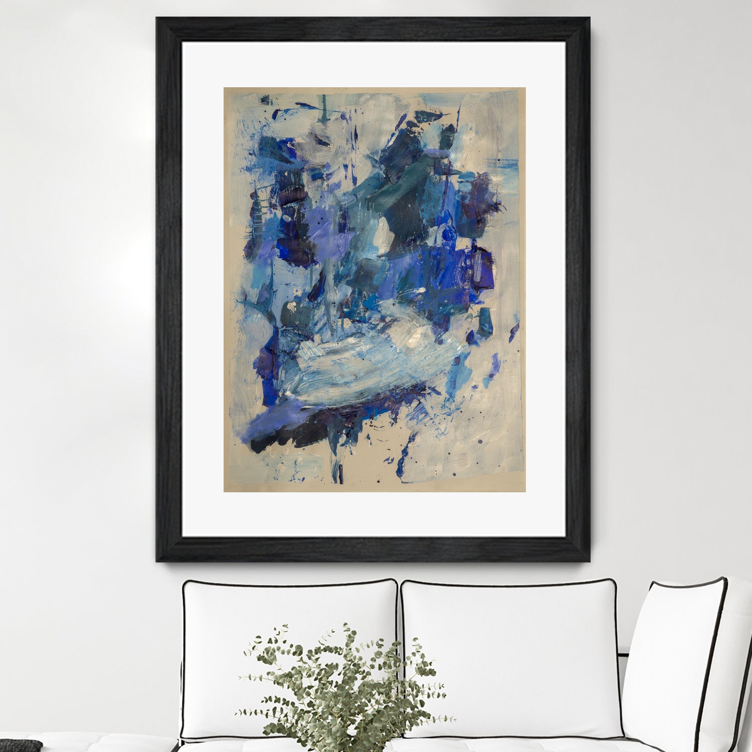 Breathe in the Ocean by Janet London on GIANT ART - blue abstract