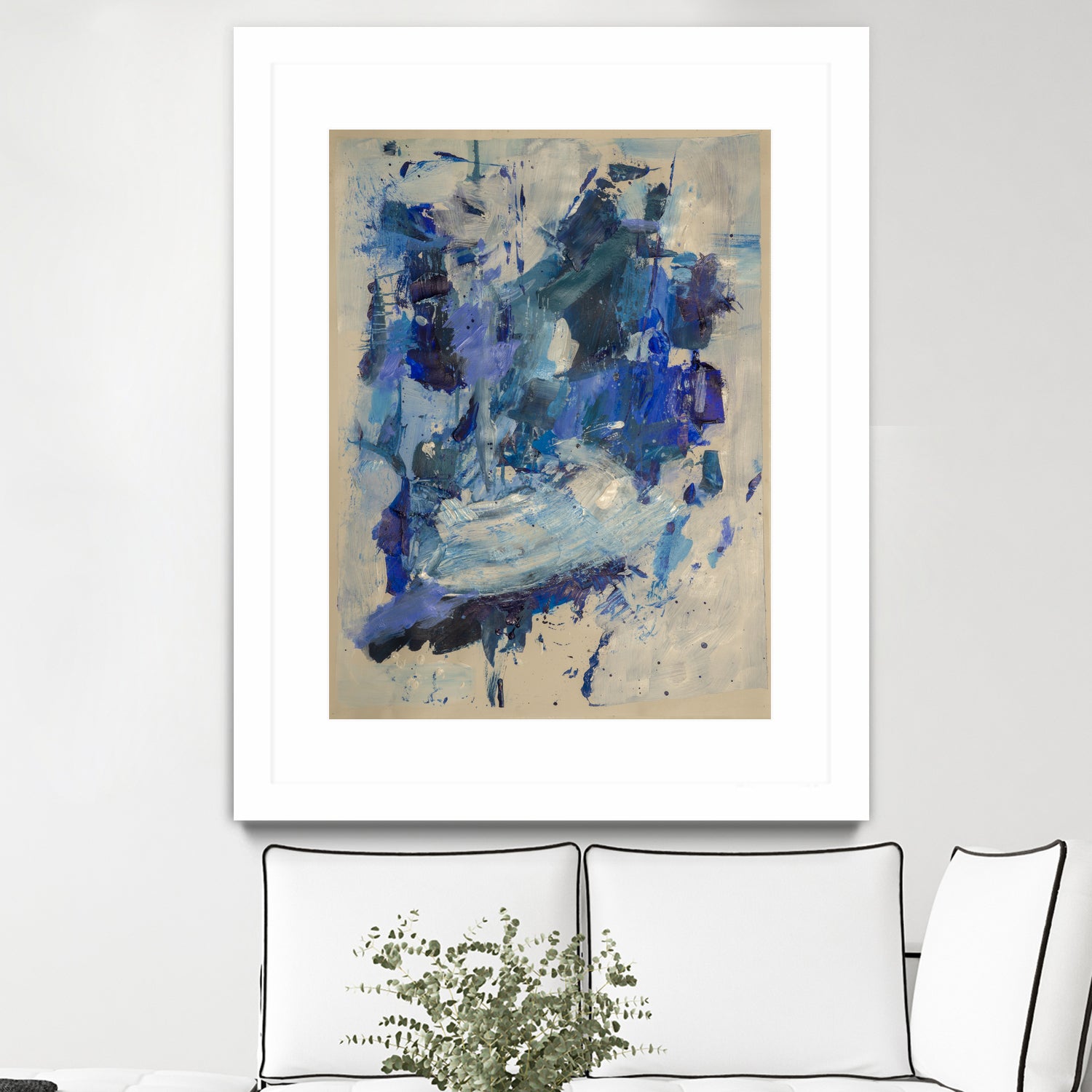 Breathe in the Ocean by Janet London on GIANT ART - blue abstract