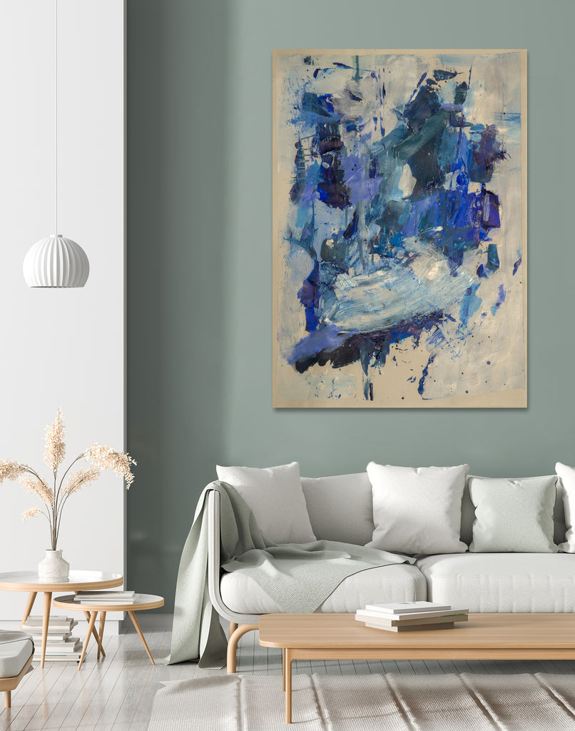 Breathe in the Ocean by Janet London on GIANT ART - blue abstract