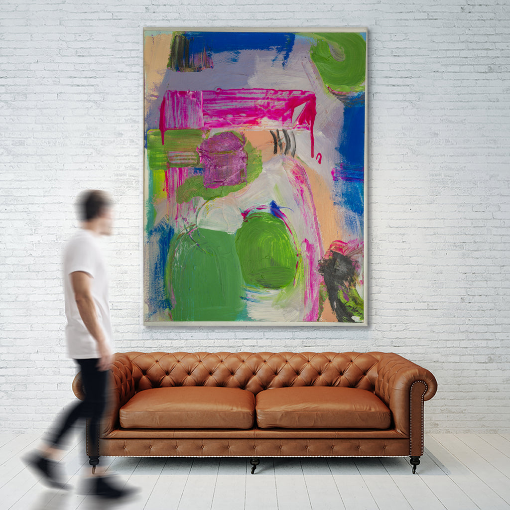 Spring is Sprung by Janet London on GIANT ART - pink abstract