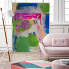 Spring is Sprung by Janet London on GIANT ART - pink abstract