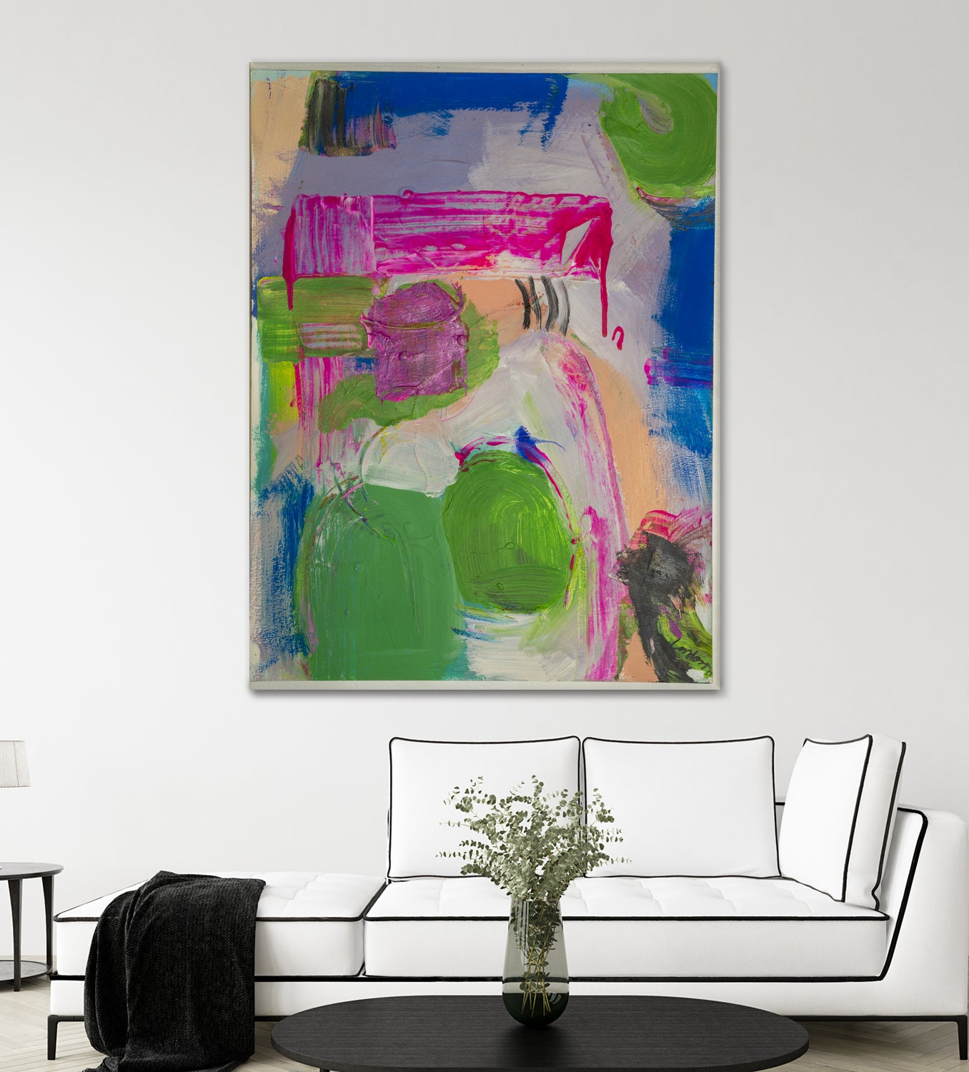 Spring is Sprung by Janet London on GIANT ART - pink abstract