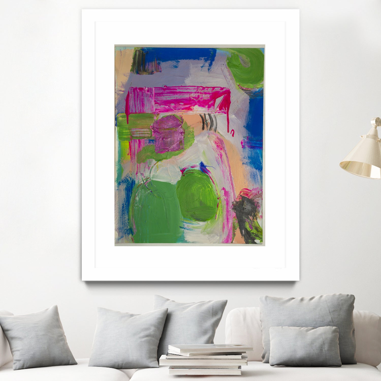 Spring is Sprung by Janet London on GIANT ART - pink abstract