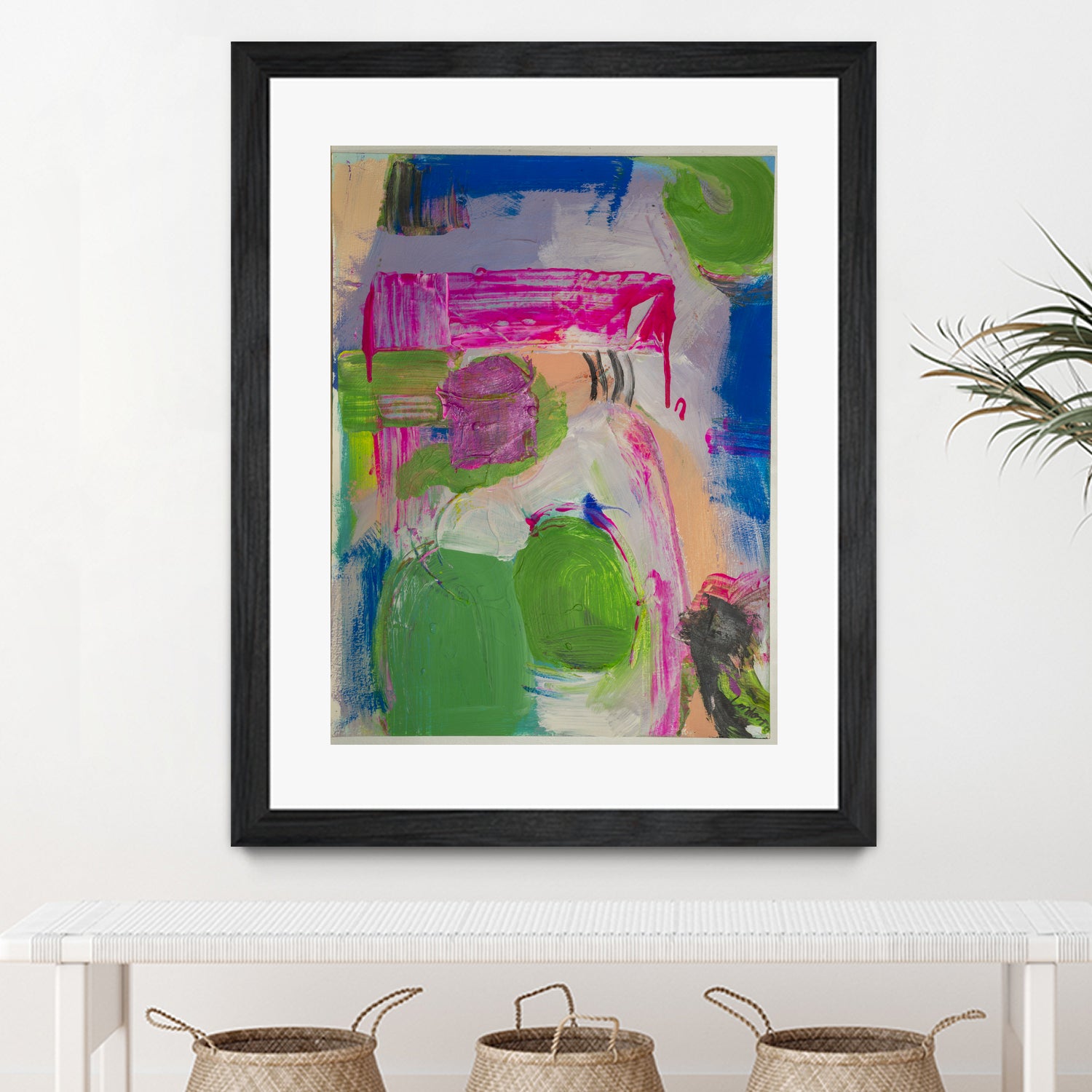 Spring is Sprung by Janet London on GIANT ART - pink abstract