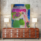 Spring is Sprung by Janet London on GIANT ART - pink abstract