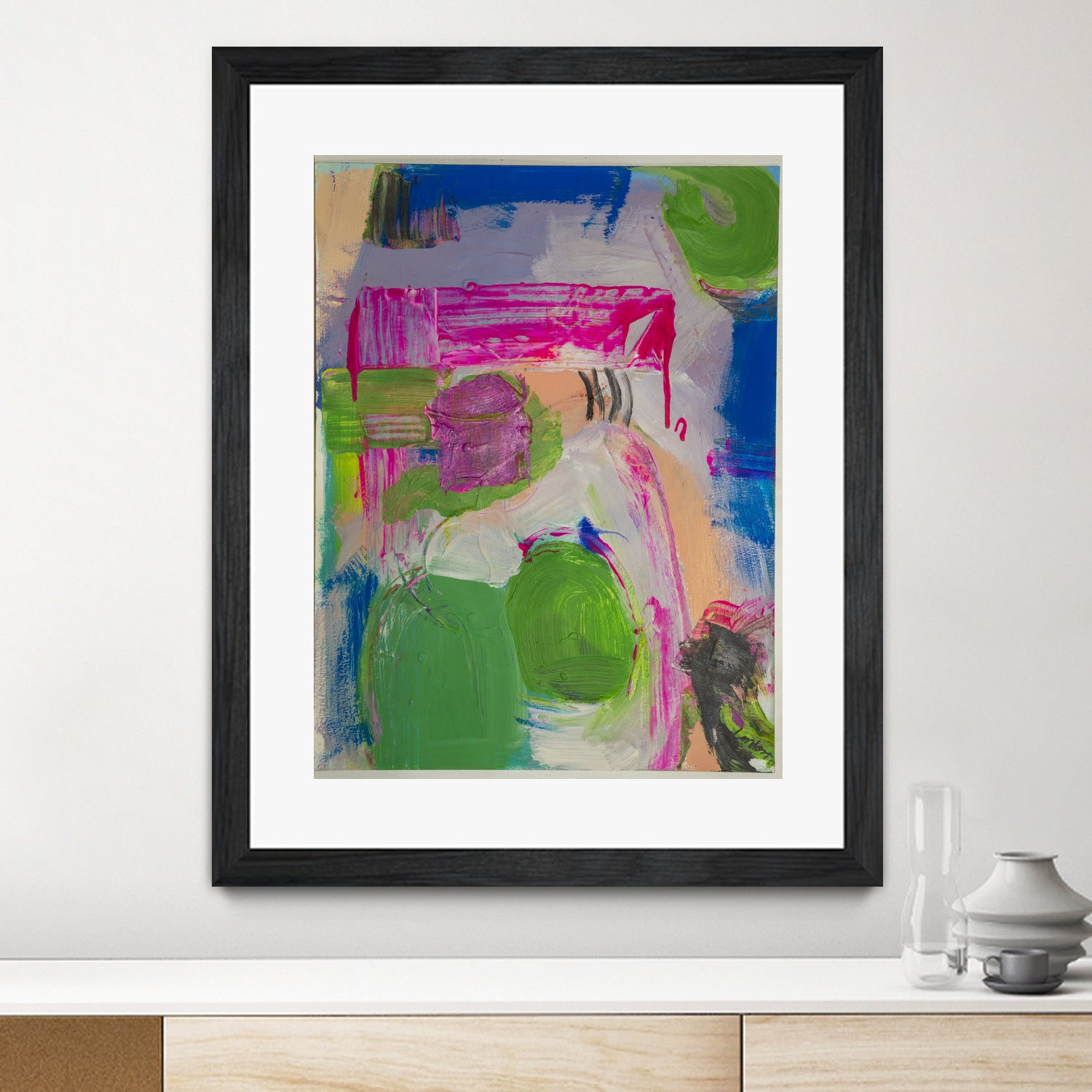 Spring is Sprung by Janet London on GIANT ART - pink abstract