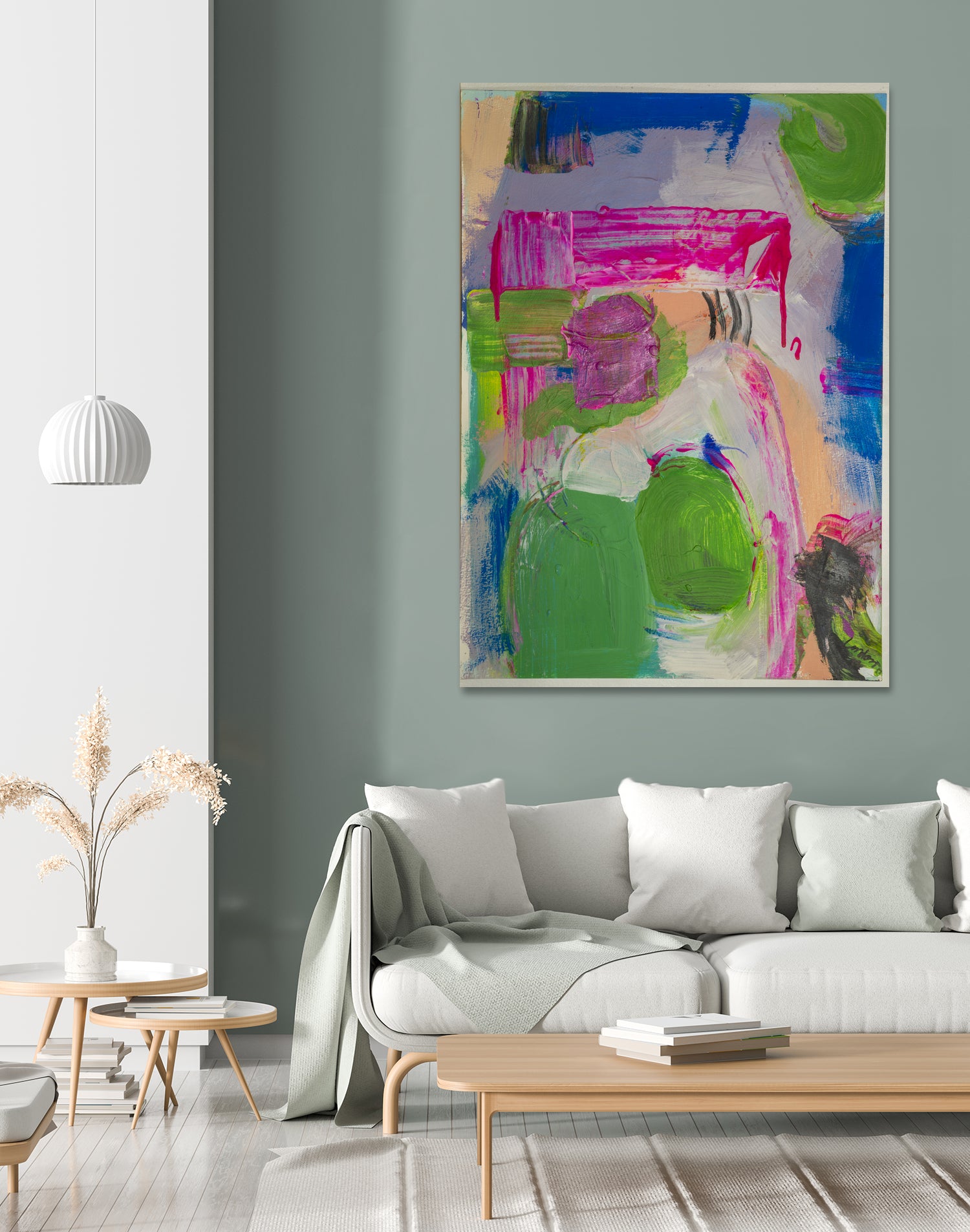 Spring is Sprung by Janet London on GIANT ART - pink abstract