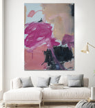 Pink Meltdown by Janet London on GIANT ART - black abstract