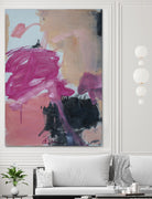 Pink Meltdown by Janet London on GIANT ART - black abstract