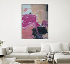 Pink Meltdown by Janet London on GIANT ART - black abstract