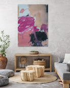 Pink Meltdown by Janet London on GIANT ART - black abstract