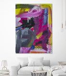 The Madness of Love by Janet London on GIANT ART - fluo pink abstract