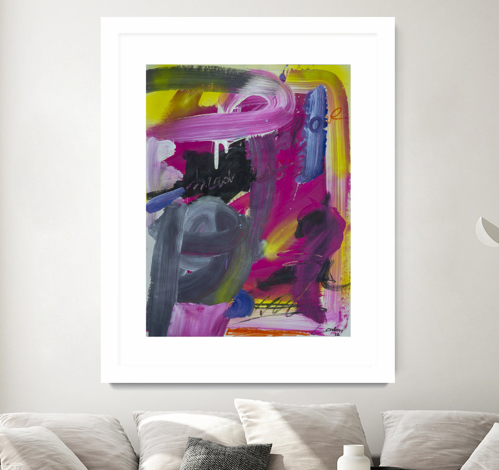 The Madness of Love by Janet London on GIANT ART - fluo pink abstract
