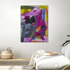 The Madness of Love by Janet London on GIANT ART - fluo pink abstract