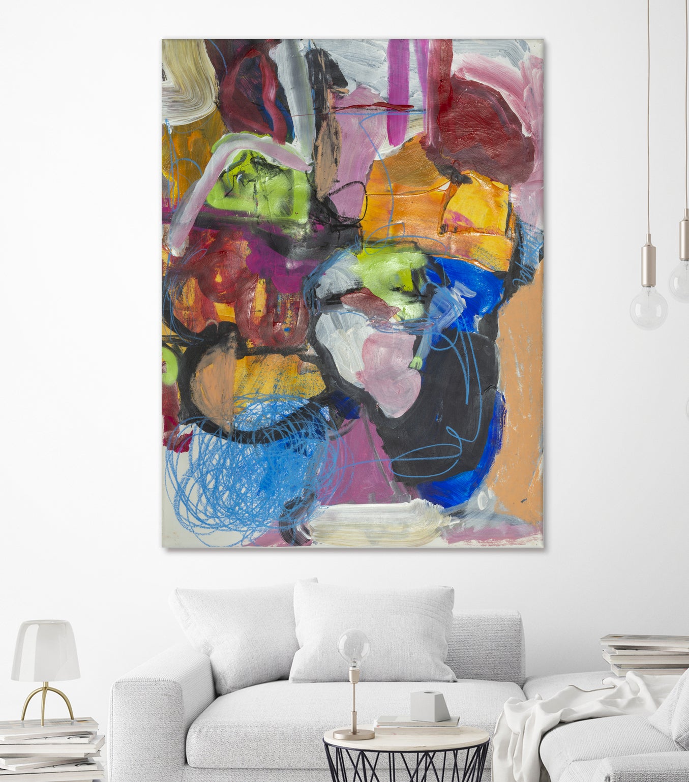 Landscape of Love by Janet London on GIANT ART - multi colours abstract