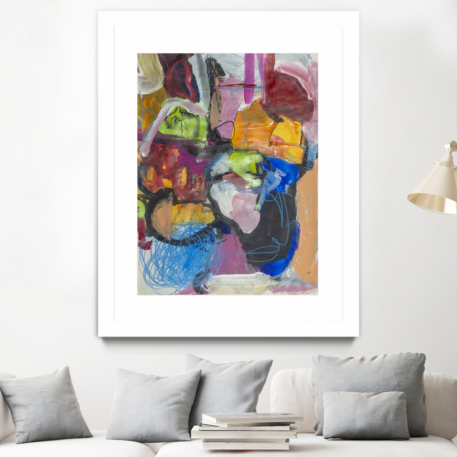 Landscape of Love by Janet London on GIANT ART - multi colours abstract