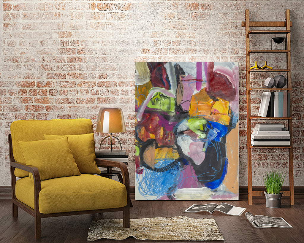 Landscape of Love by Janet London on GIANT ART - multi colours abstract