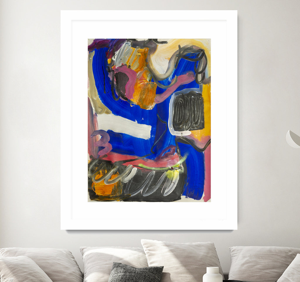 It All Leads Here by Janet London on GIANT ART - blue abstract