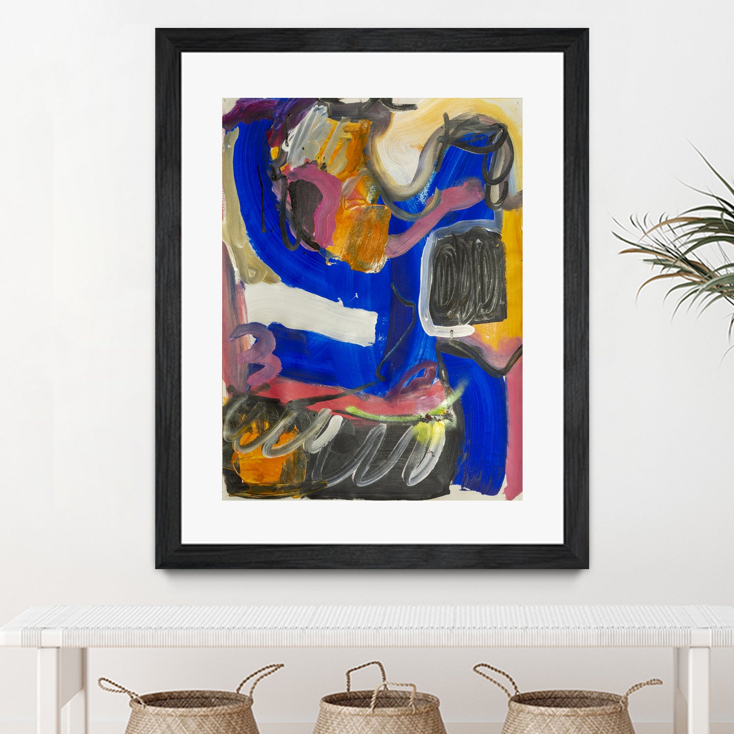 It All Leads Here by Janet London on GIANT ART - blue abstract