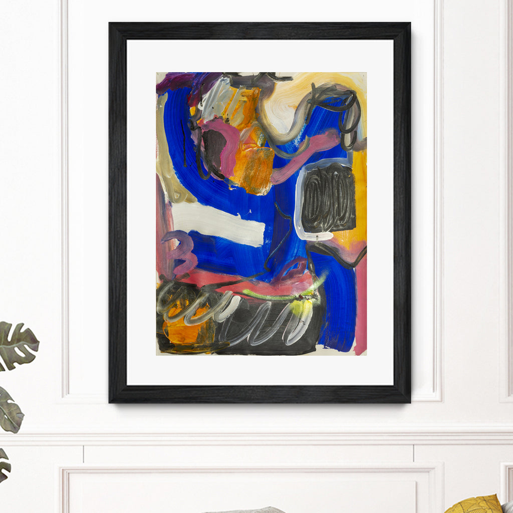 It All Leads Here by Janet London on GIANT ART - blue abstract