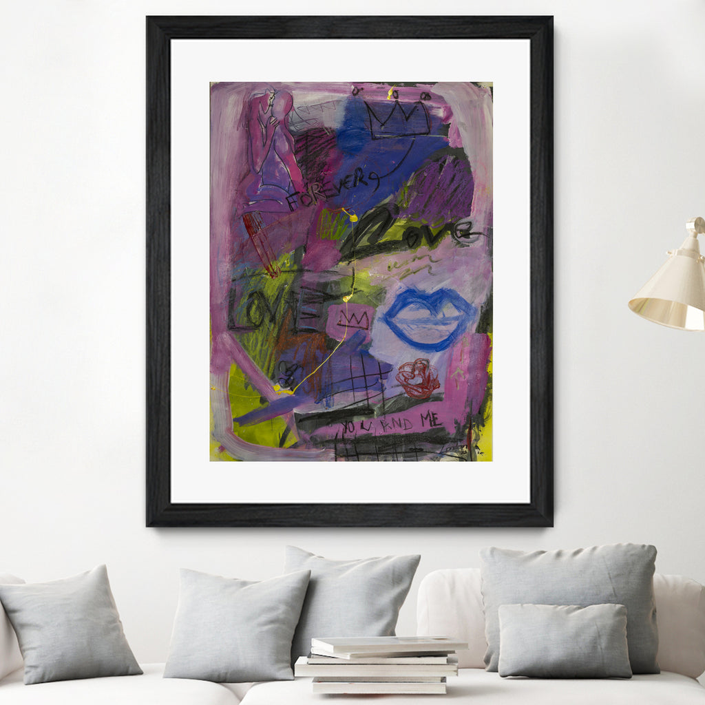 You and Me Forever by Janet London on GIANT ART - blue abstract