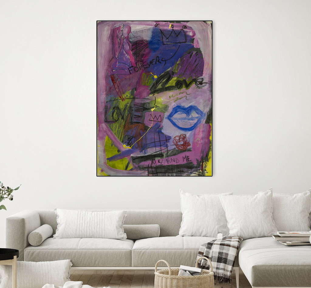 You and Me Forever by Janet London on GIANT ART - blue abstract