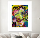 Festive Majesty by Janet London on GIANT ART - fluo yellow abstract