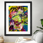 Festive Majesty by Janet London on GIANT ART - fluo yellow abstract