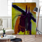 Sunset Bridge by Janet London on GIANT ART - purple abstract