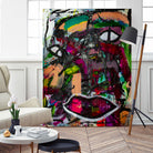 All Eyes On You by Janet London on GIANT ART - pink abstract