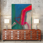 Seaport Stop by Janet London on GIANT ART - fluo pink abstract