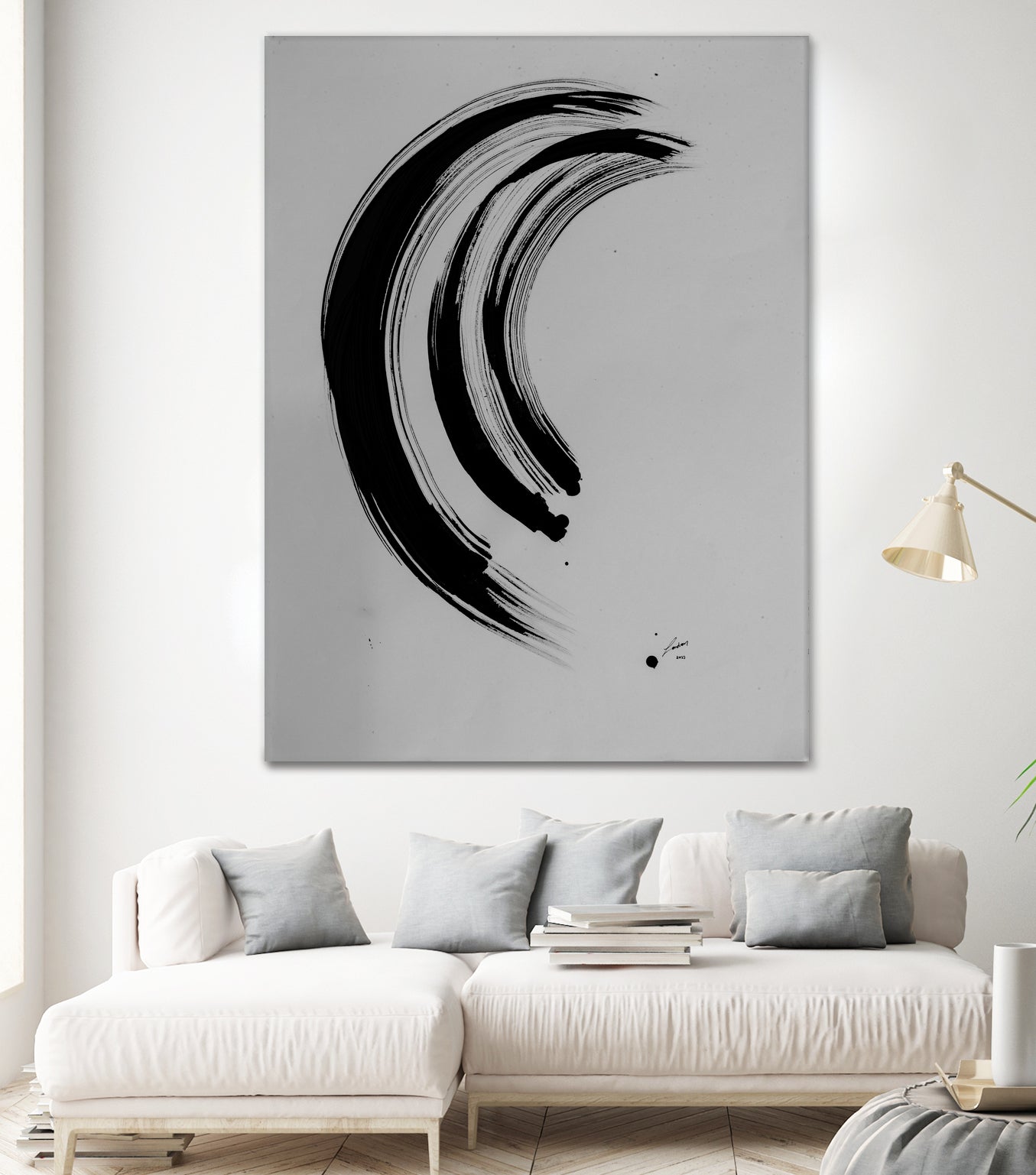 The Great Wave by Janet London on GIANT ART - black ink abstract