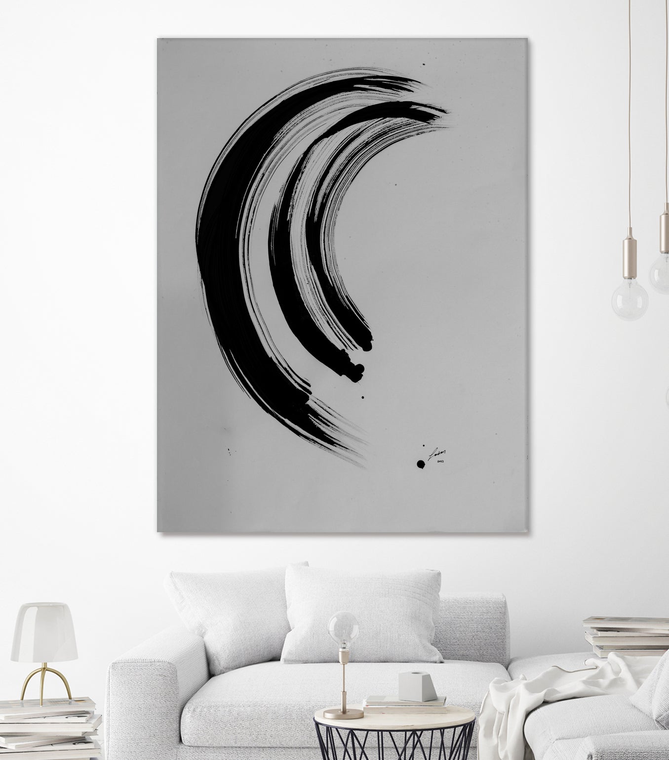 The Great Wave by Janet London on GIANT ART - black ink abstract