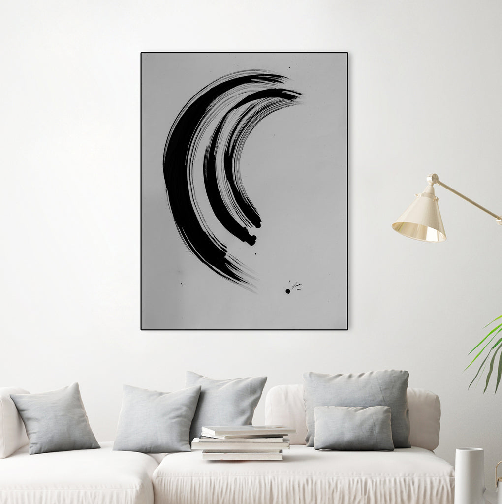 The Great Wave by Janet London on GIANT ART - black ink abstract