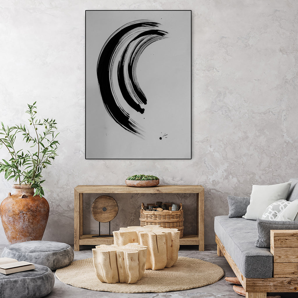 The Great Wave by Janet London on GIANT ART - black ink abstract