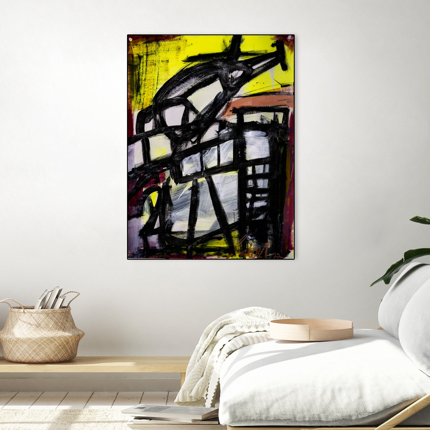 The Helicopter Comes Home by Janet London on GIANT ART - black abstract