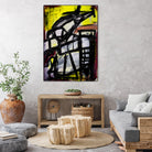 The Helicopter Comes Home by Janet London on GIANT ART - black abstract