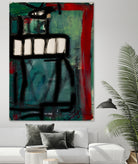 The Helicopter Comes Home No 2 by Janet London on GIANT ART - black abstract