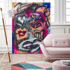 The Lips of Love by Janet London on GIANT ART - pink abstract