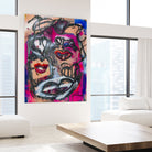 The Lips of Love by Janet London on GIANT ART - pink abstract