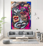 The Lips of Love by Janet London on GIANT ART - pink abstract