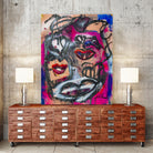 The Lips of Love by Janet London on GIANT ART - pink abstract