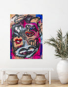 The Lips of Love by Janet London on GIANT ART - pink abstract