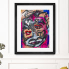 The Lips of Love by Janet London on GIANT ART - pink abstract