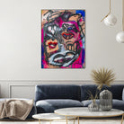 The Lips of Love by Janet London on GIANT ART - pink abstract