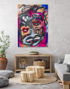 The Lips of Love by Janet London on GIANT ART - pink abstract