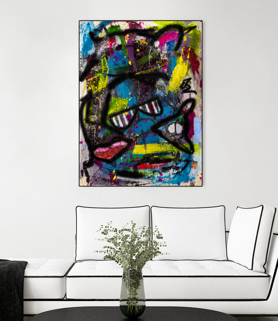 A Fox`s Summer by Janet London on GIANT ART - black abstract